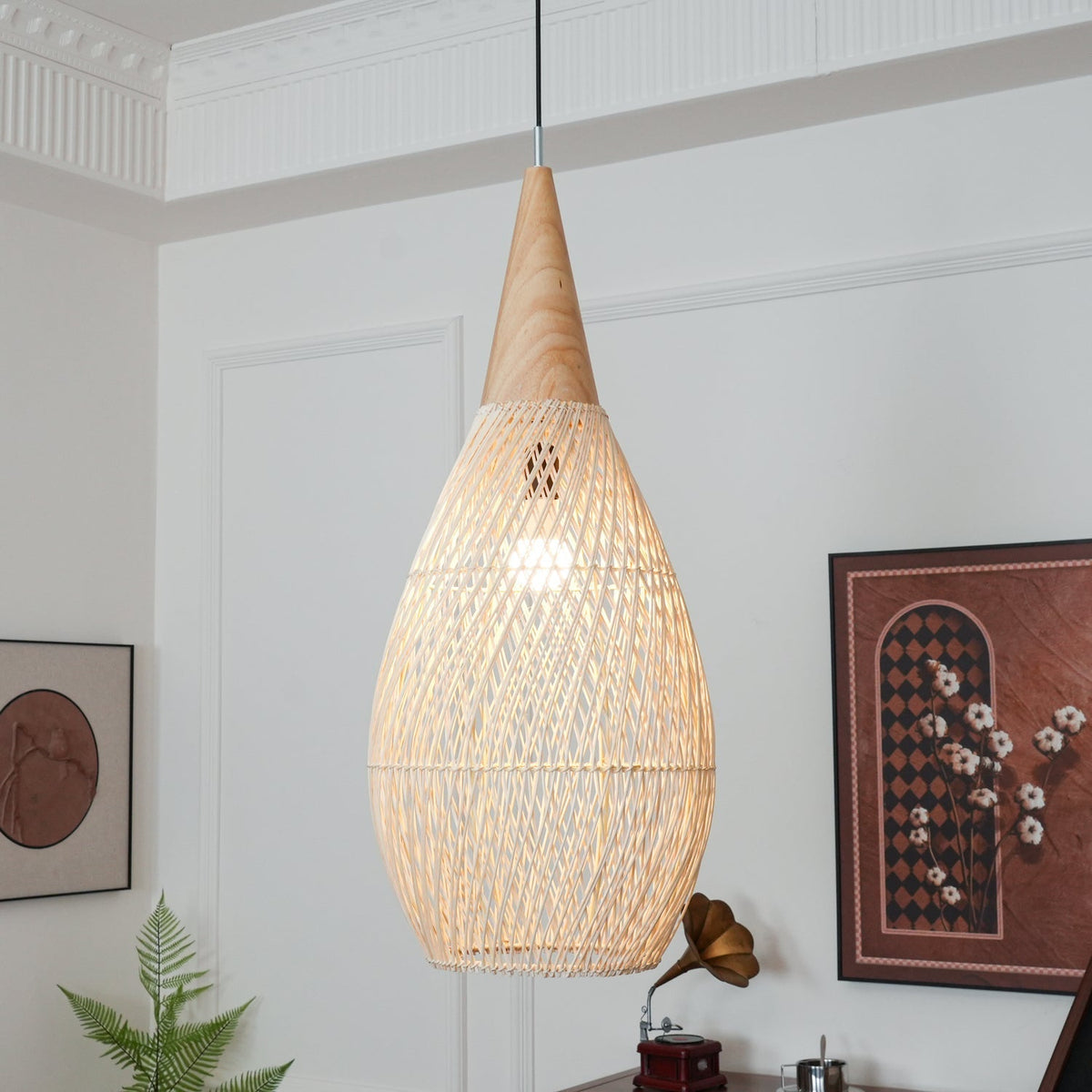 Braided Rotan hanglamp