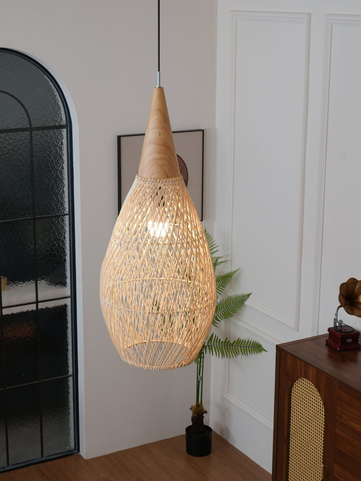 Canirora Hanglamp Rotan Decoratief snoer Geweven
