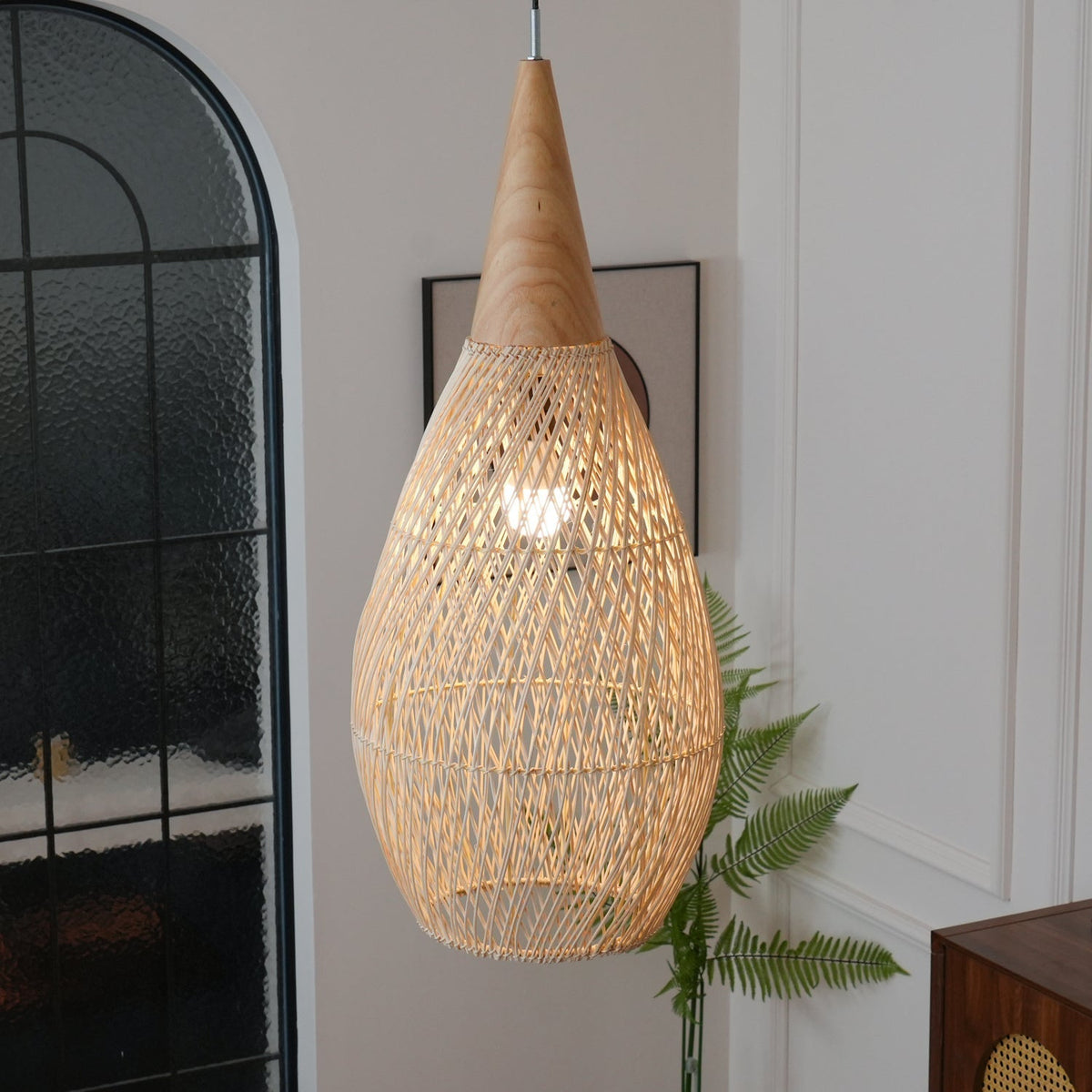 Braided Rotan hanglamp