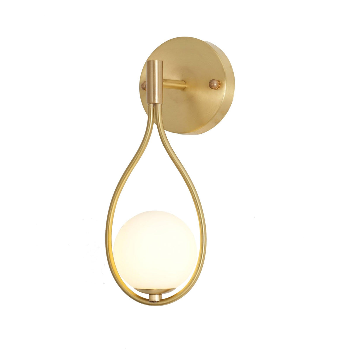 Eiralaya Moderne wandlamp van messing met glas in minimalistisch design