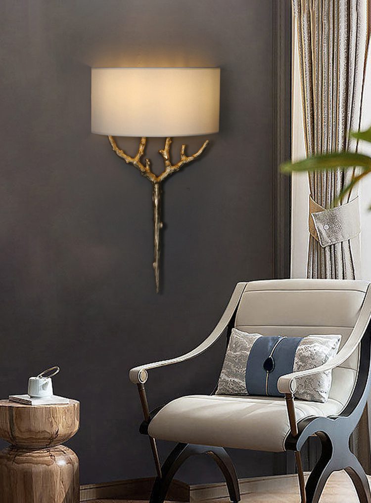 Ceryndir Antler messing wandlamp