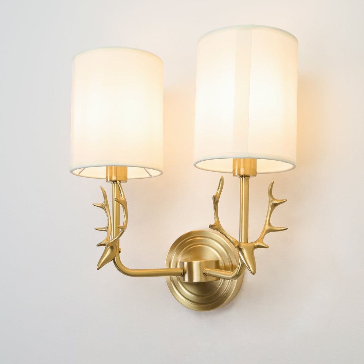 Auriviella elegantie Hertenhoofd wandlamp van messing