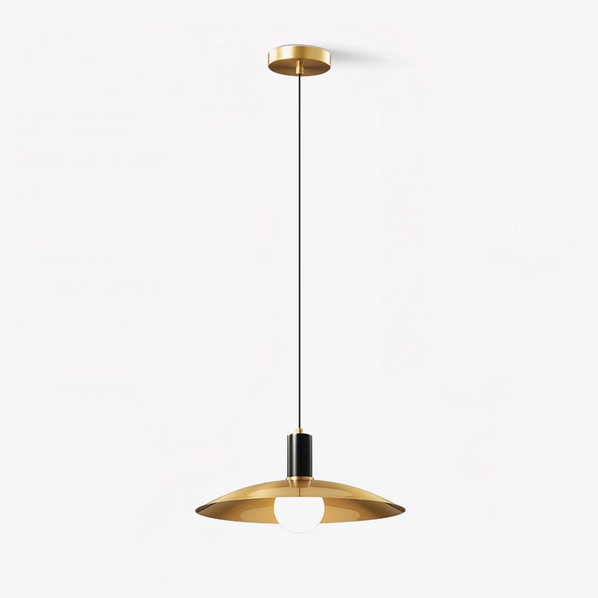 Thalora hanglamp van messing en glas