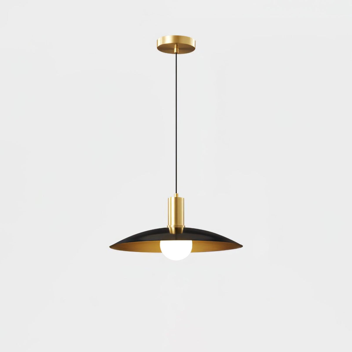 Thalora hanglamp van messing en glas
