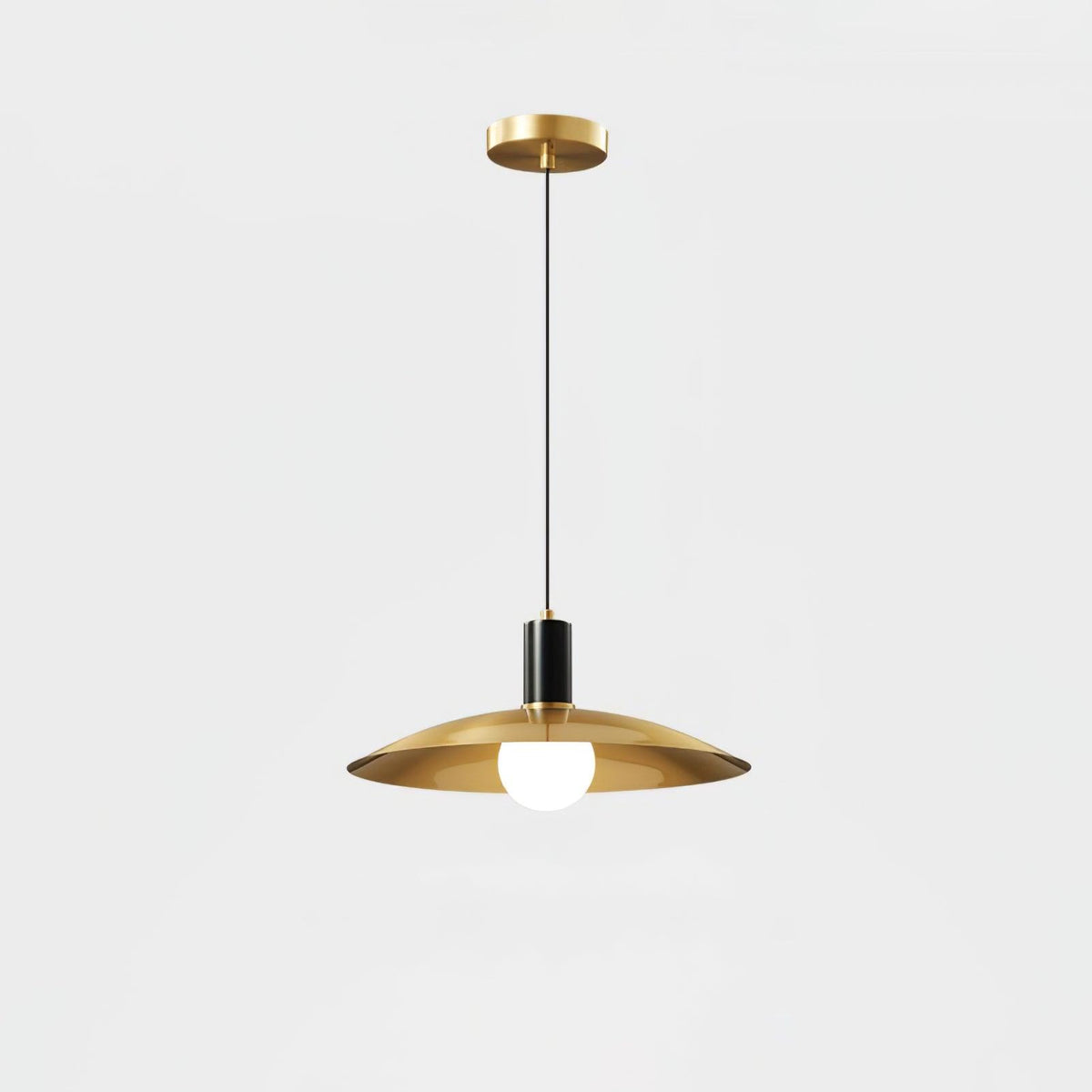 Thalora hanglamp van messing en glas