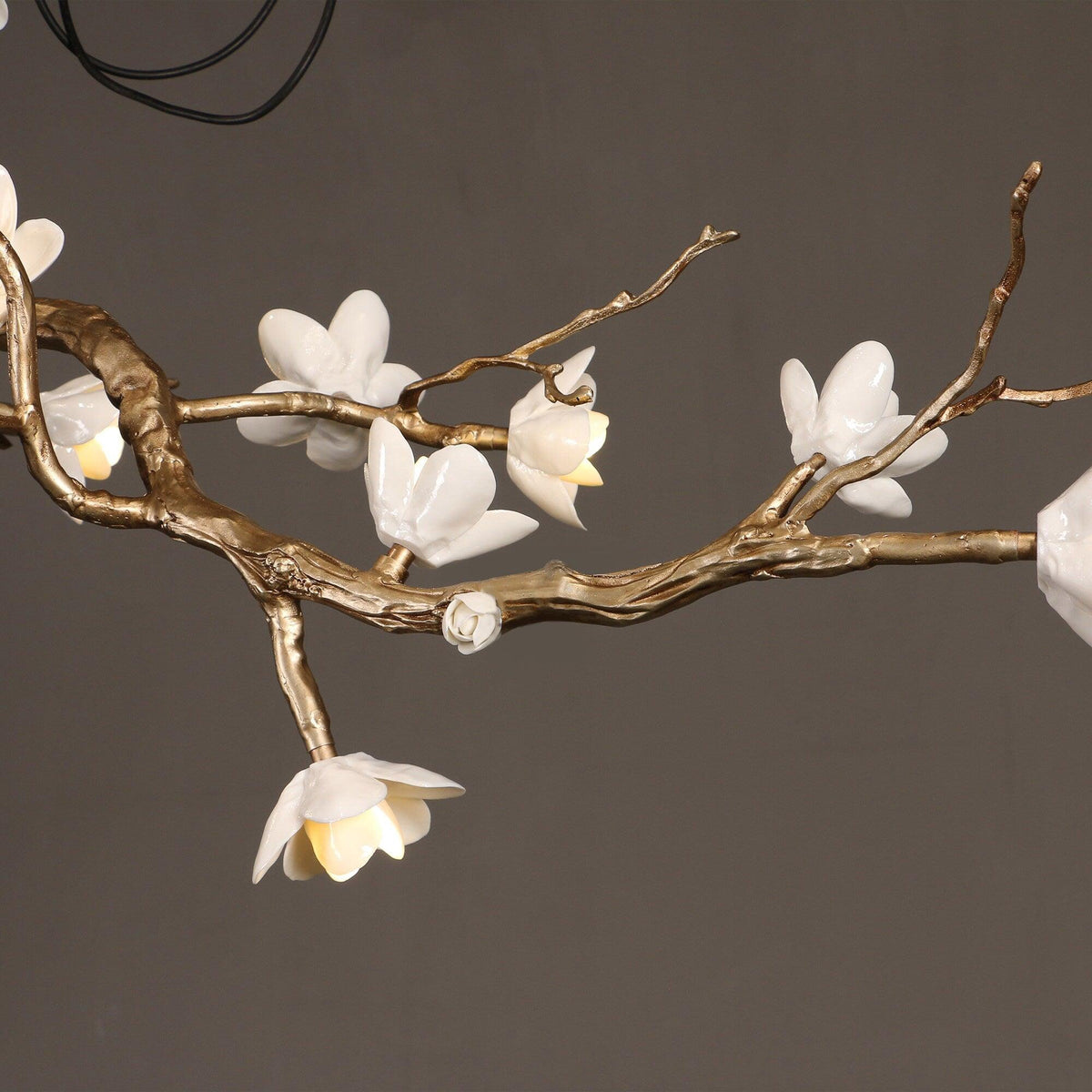 Solenira Kroonluchter messing Flower Branch Natural