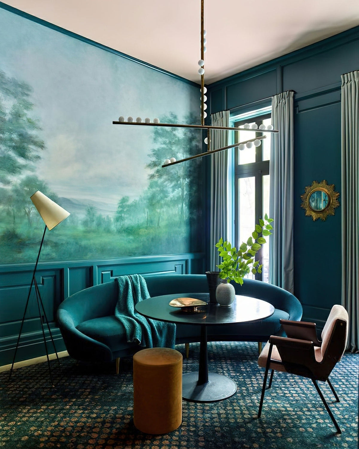 Bara Geometrische messing Lineaire hanglamp Kroonluchter