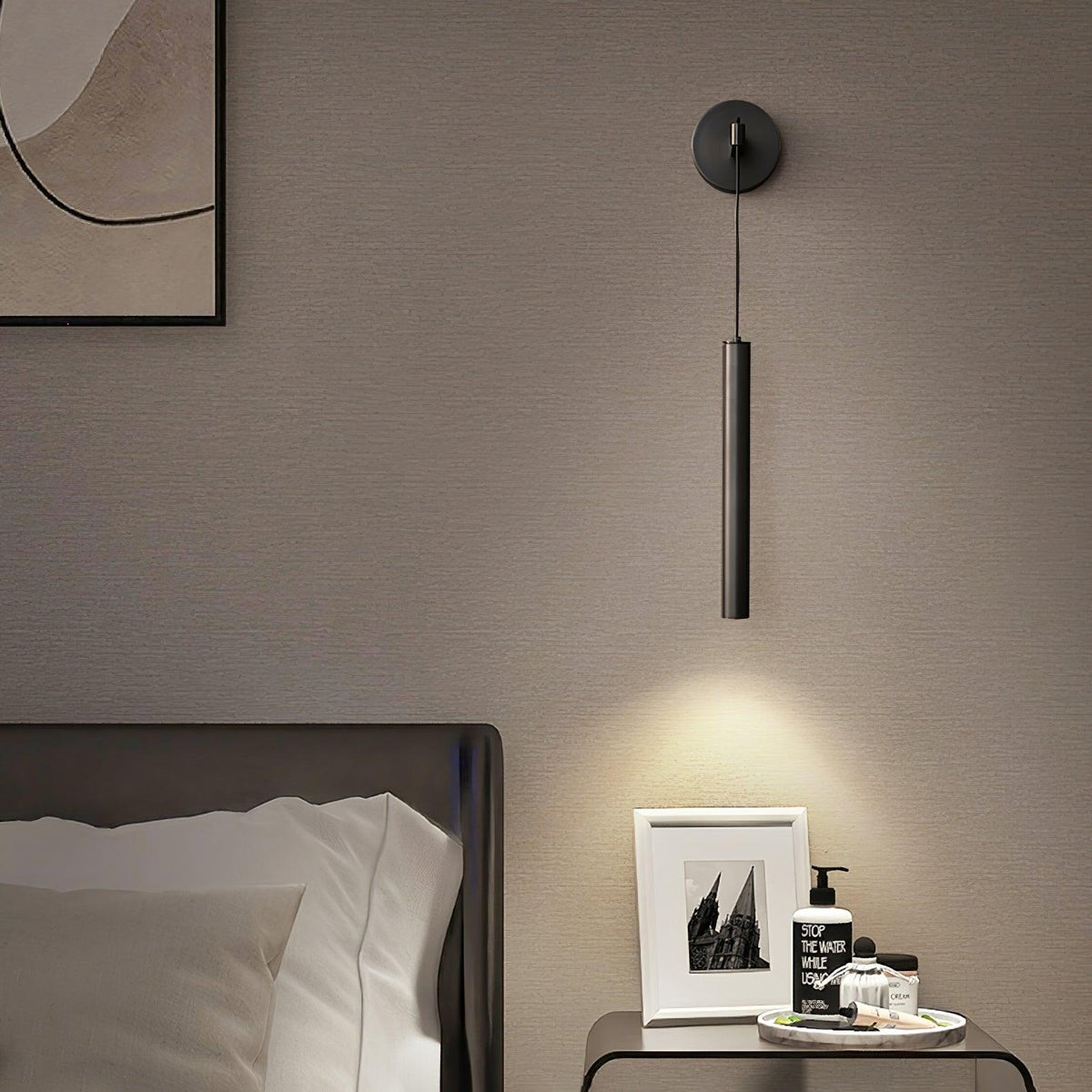 Loxley modern Minimalistisch Lijn Messing Wandlamp