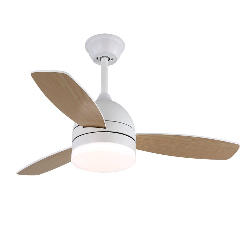 Selena Minimalistische plafondventilator met verlichting van walnoothout