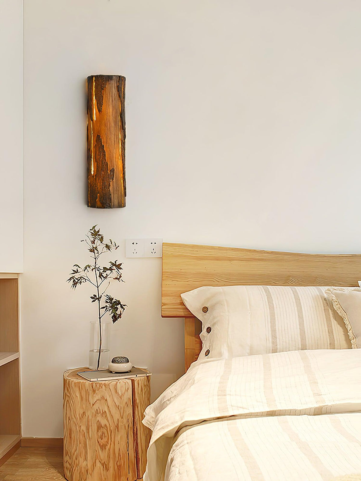 Pravl wandlamp Bark Texture Rustiek