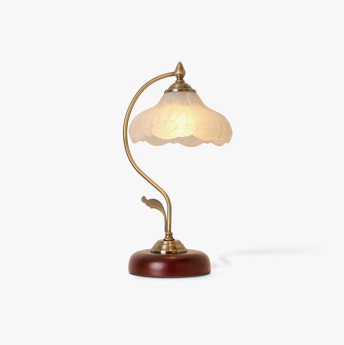 Velivise Retro bloemblaad tafellamp