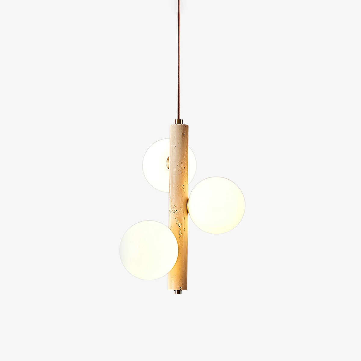 Aursorel Multi-bollen travertin hanglamp