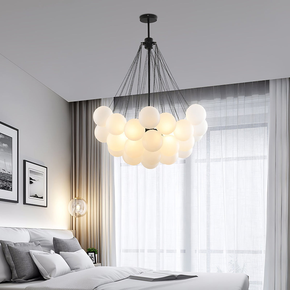 Eiririra Kroonluchter Bubble Matglas