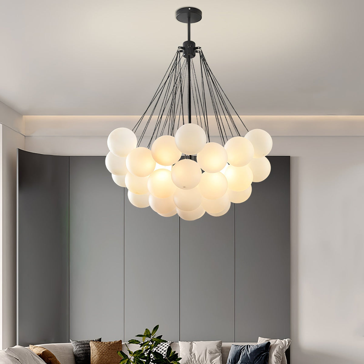 Eiririra Kroonluchter Bubble Matglas