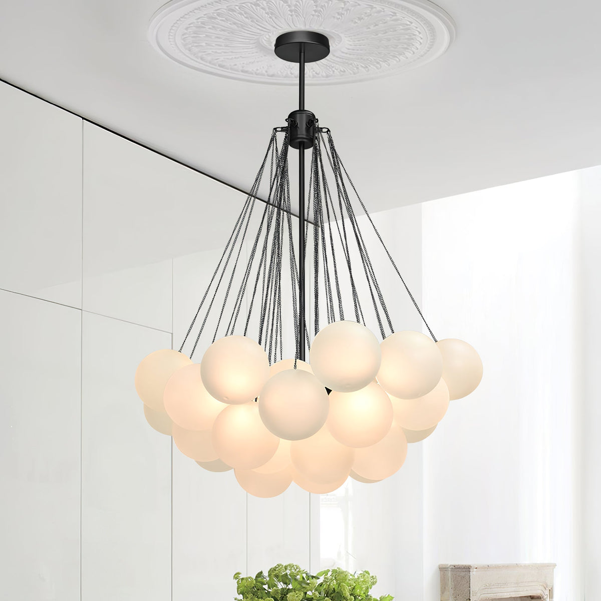 Eiririra Kroonluchter Bubble Matglas