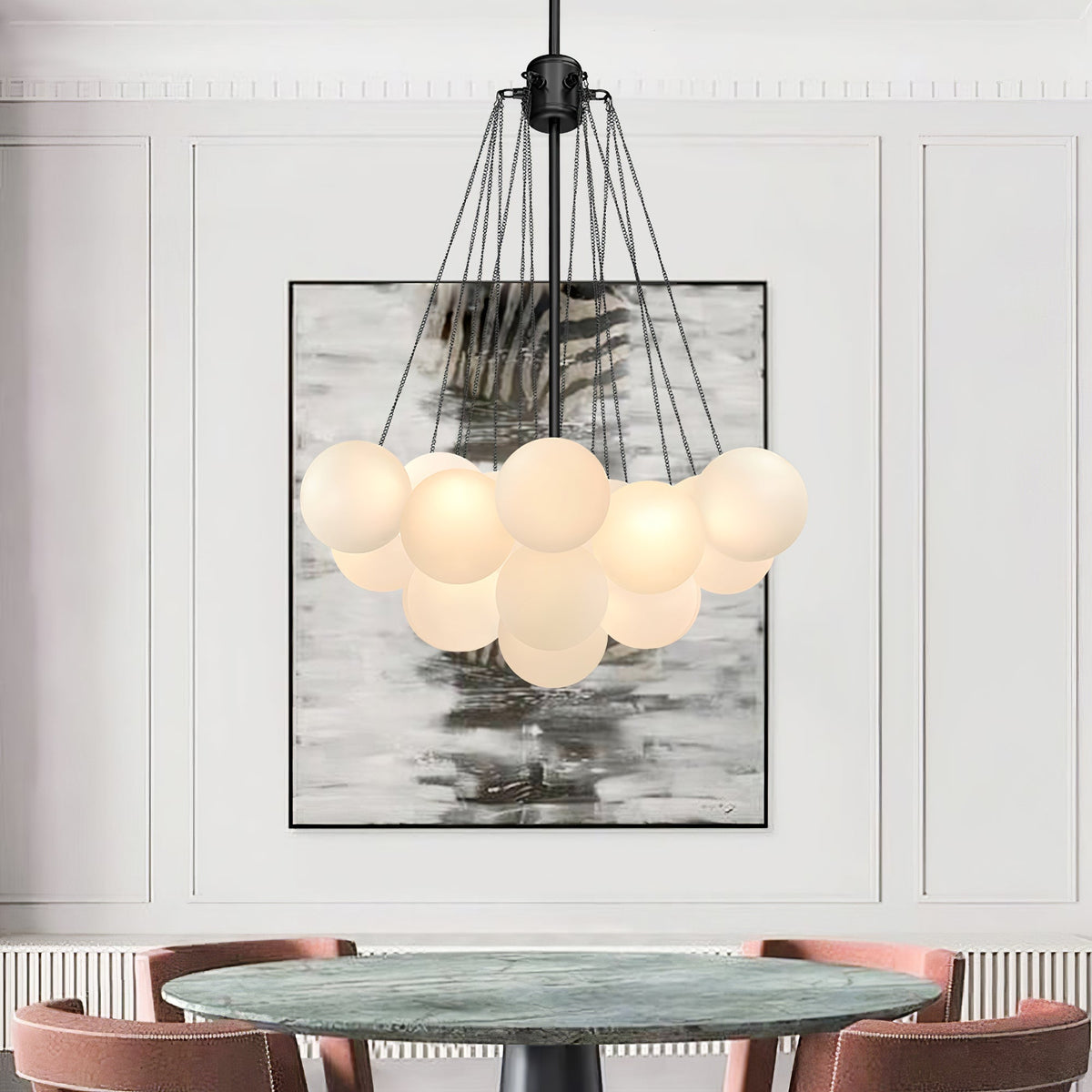 Eiririra Kroonluchter Bubble Matglas