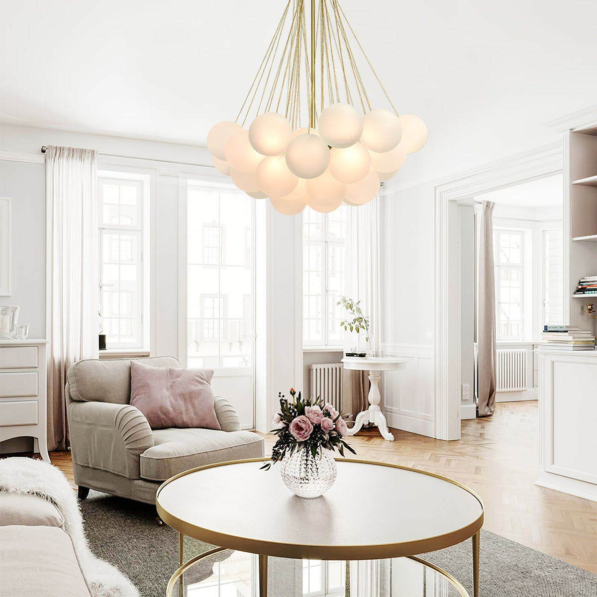 Eiririra Kroonluchter Bubble Matglas