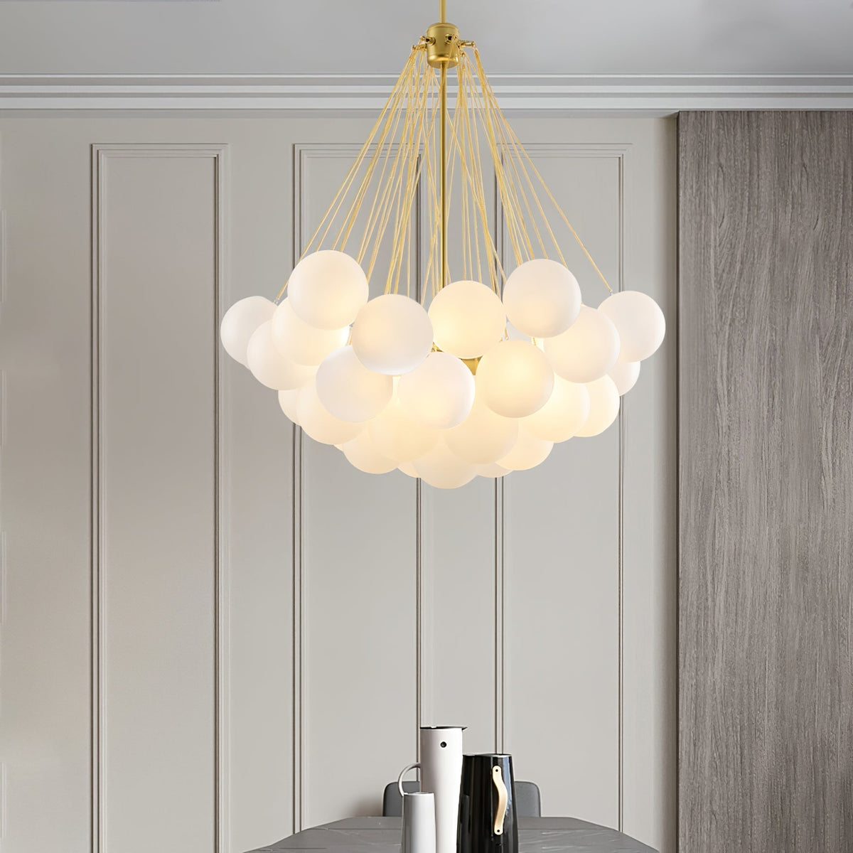 Eiririra Kroonluchter Bubble Matglas