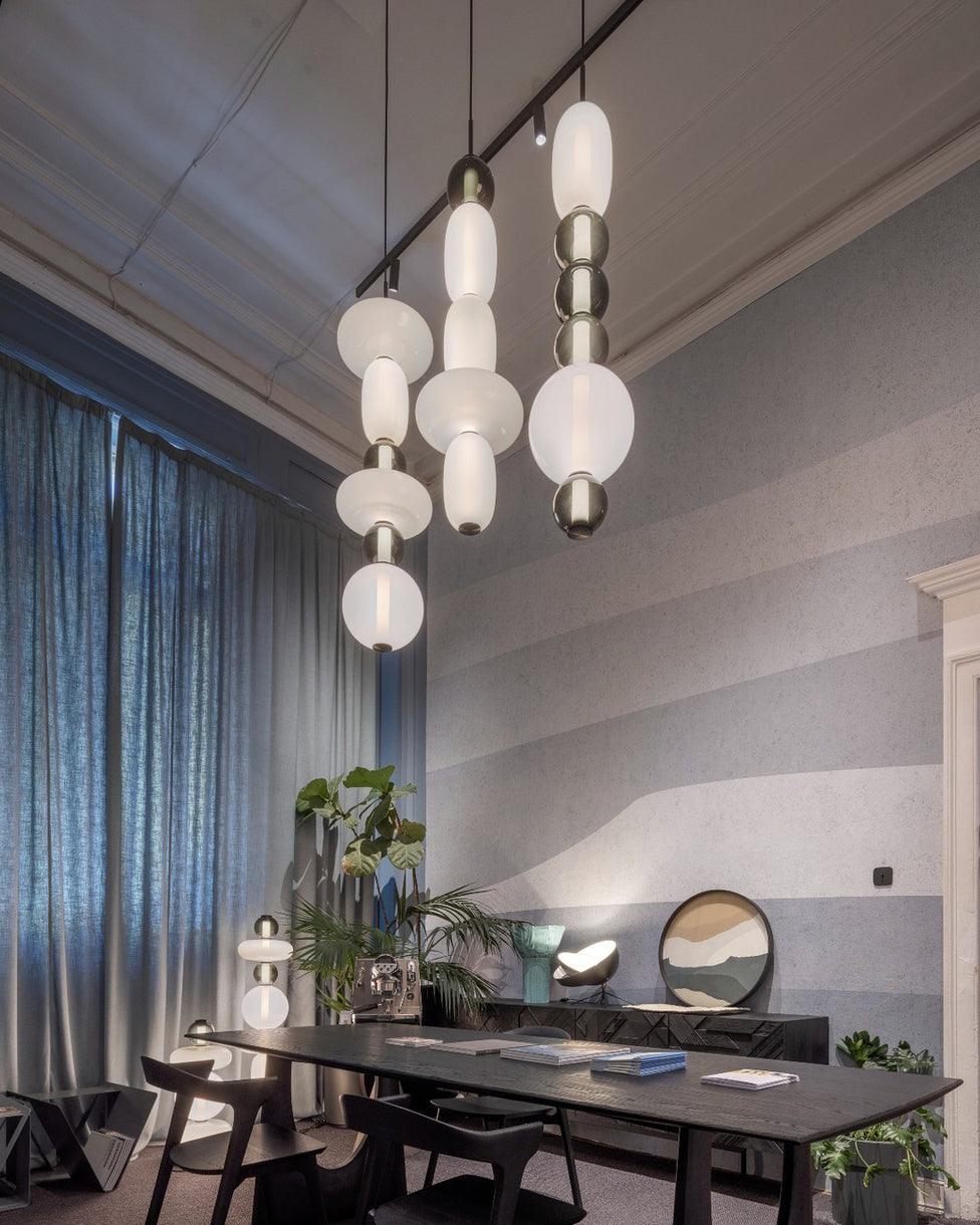 Daelen hanglamp van glas en acryl