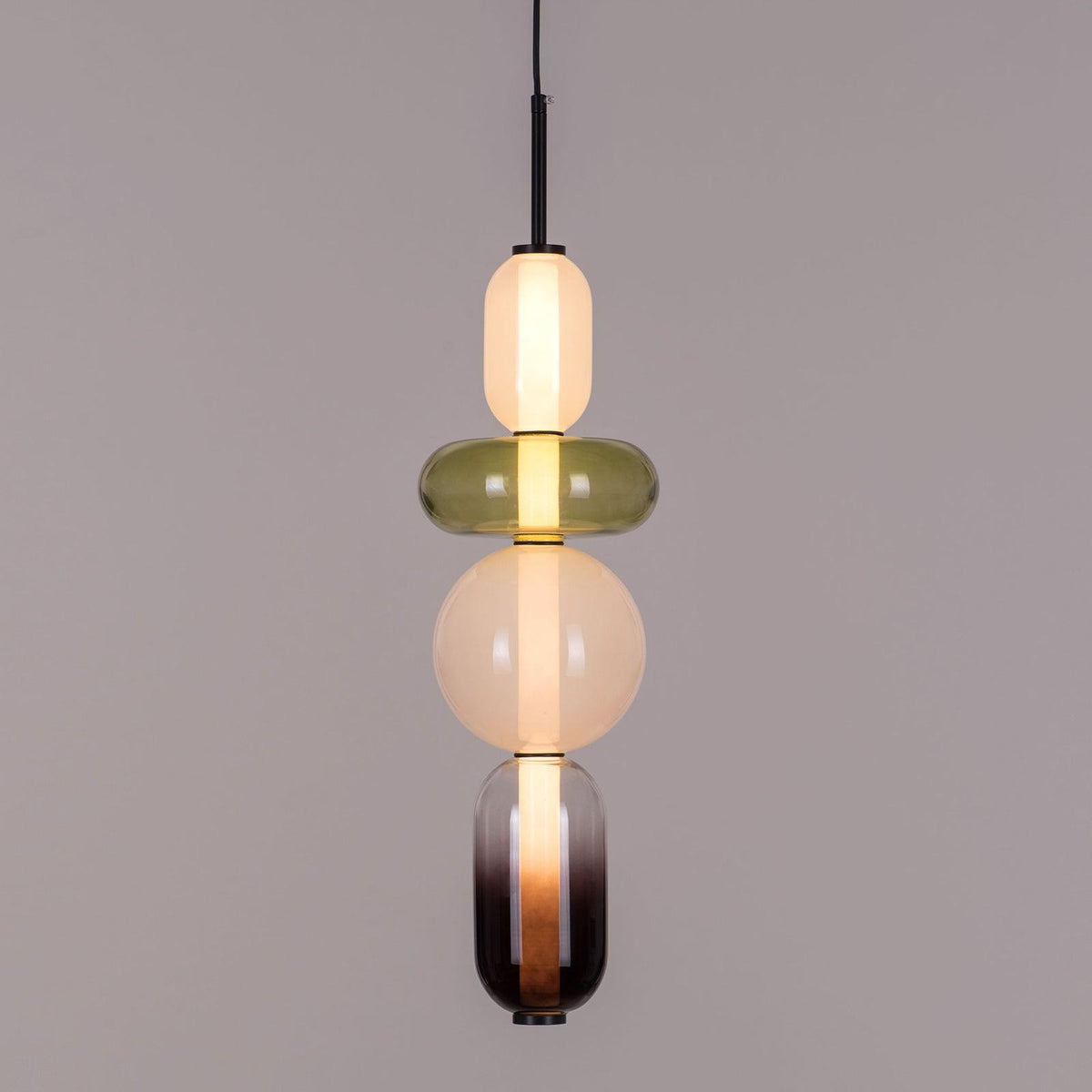 Daelen hanglamp van glas en acryl