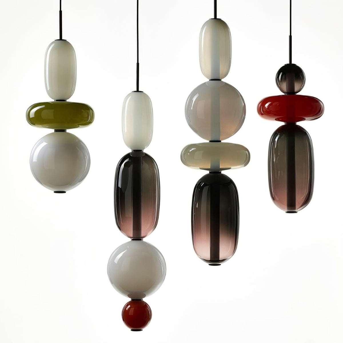 Daelen hanglamp van glas en acryl