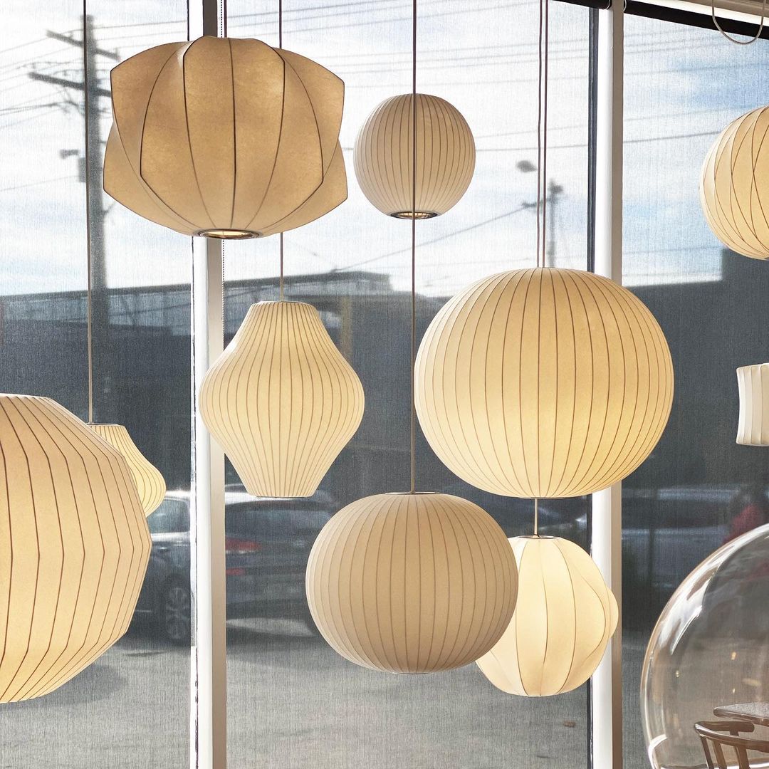 Bis hanglamp van zijde en staal