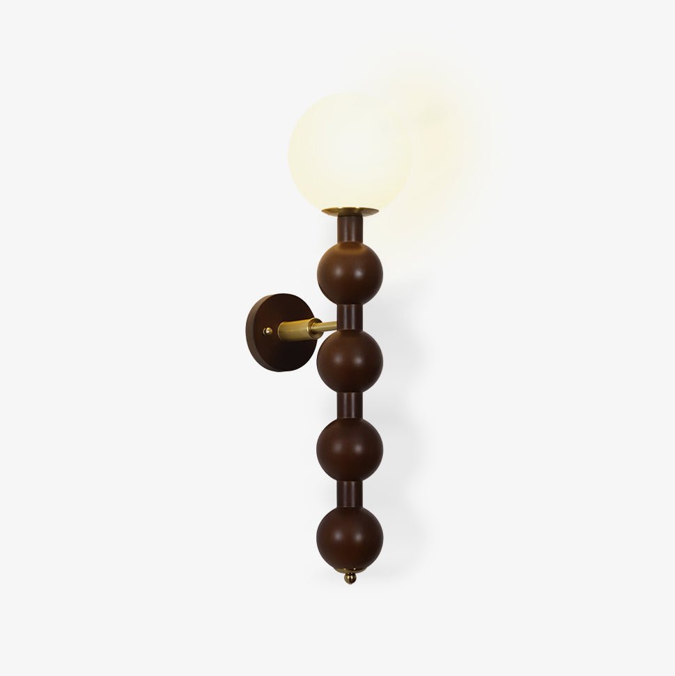 Olaeia moderne minimalistische wandlamp met bubbly houten glas