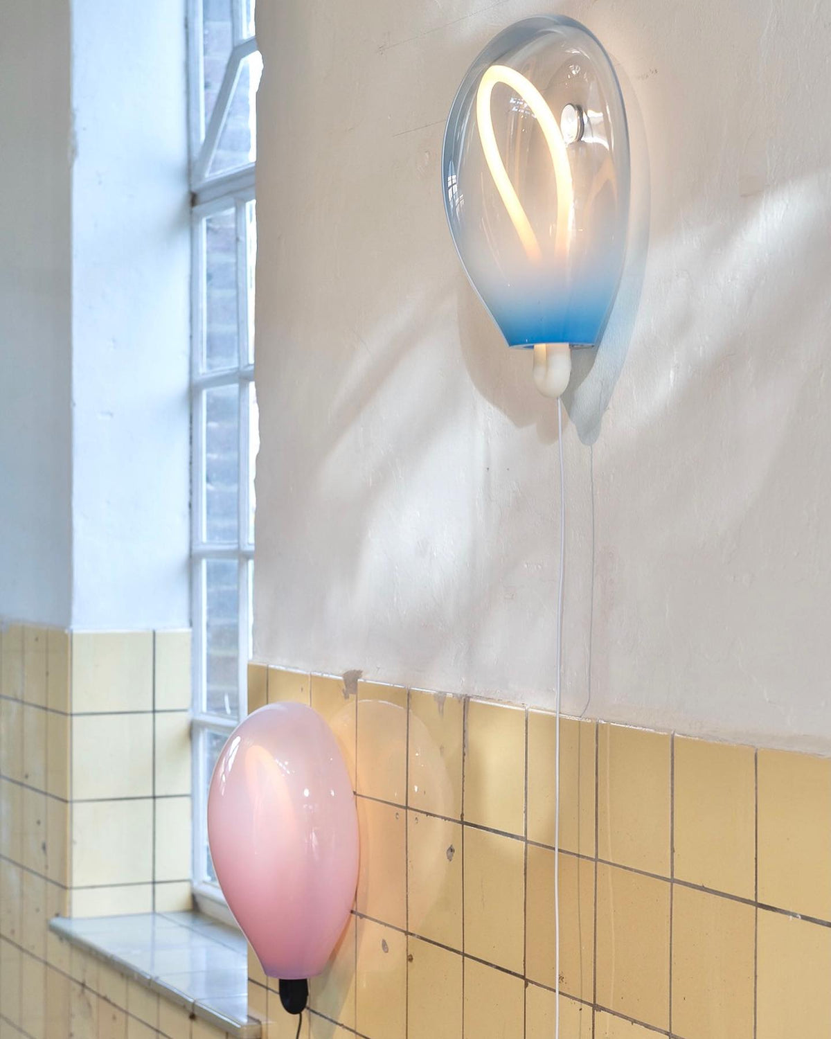 Lysolila Premium Noordse kunst glas wandlamp