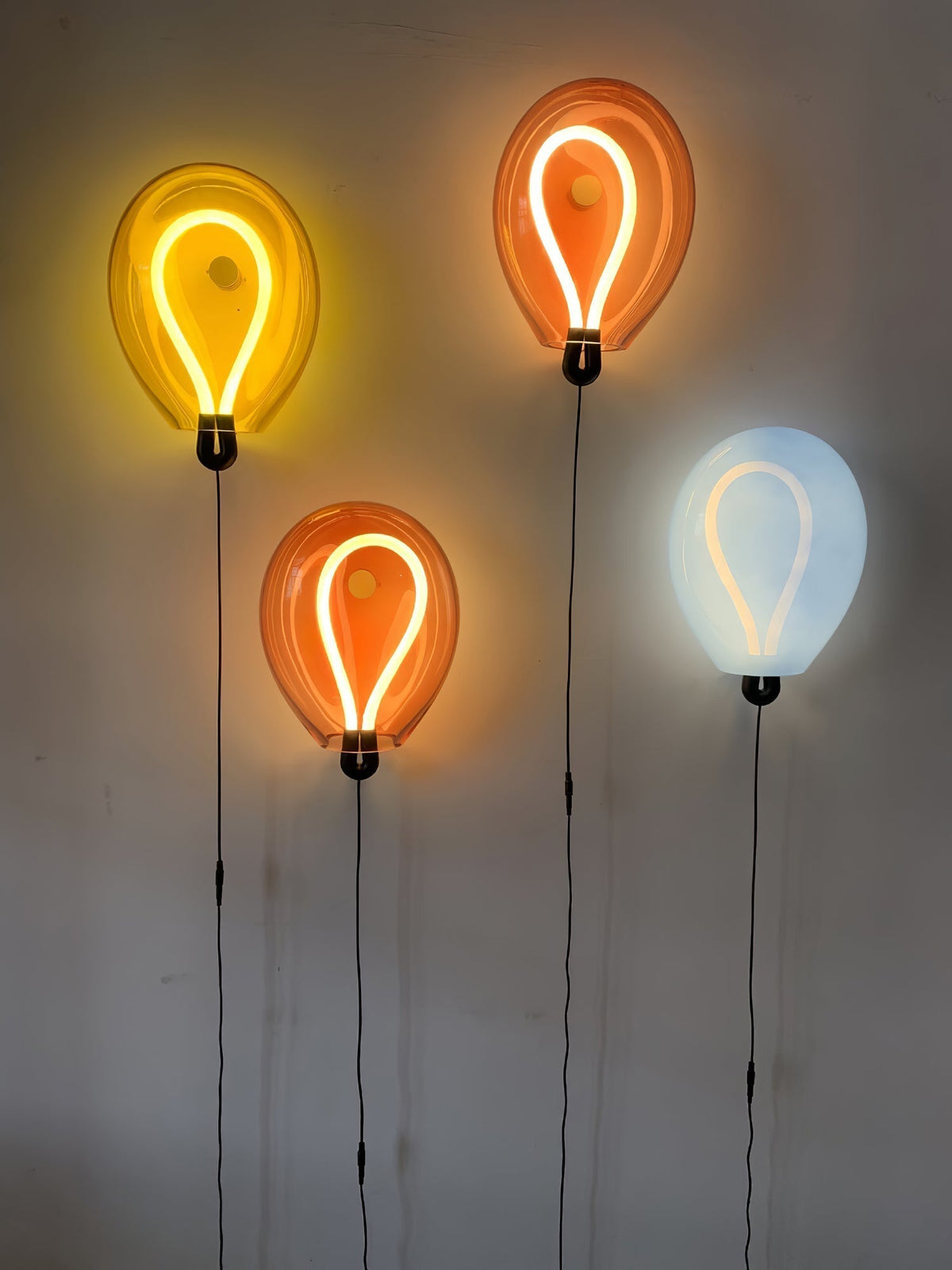 Lysolila Premium Noordse kunst glas wandlamp