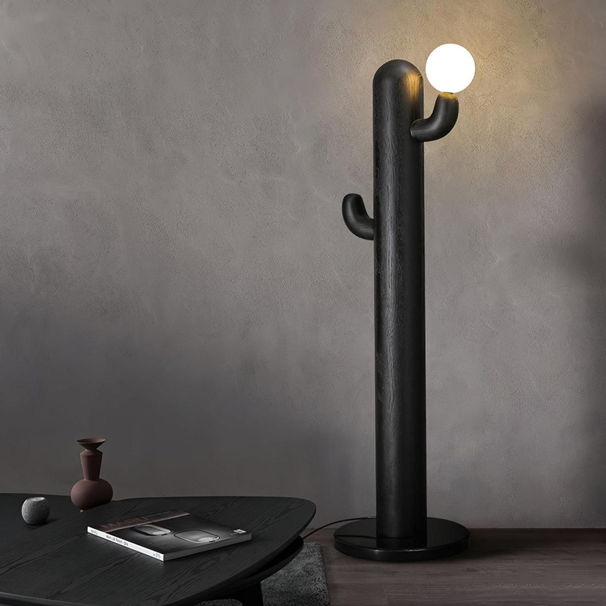 Blaze Cactus Houten vloerlamp