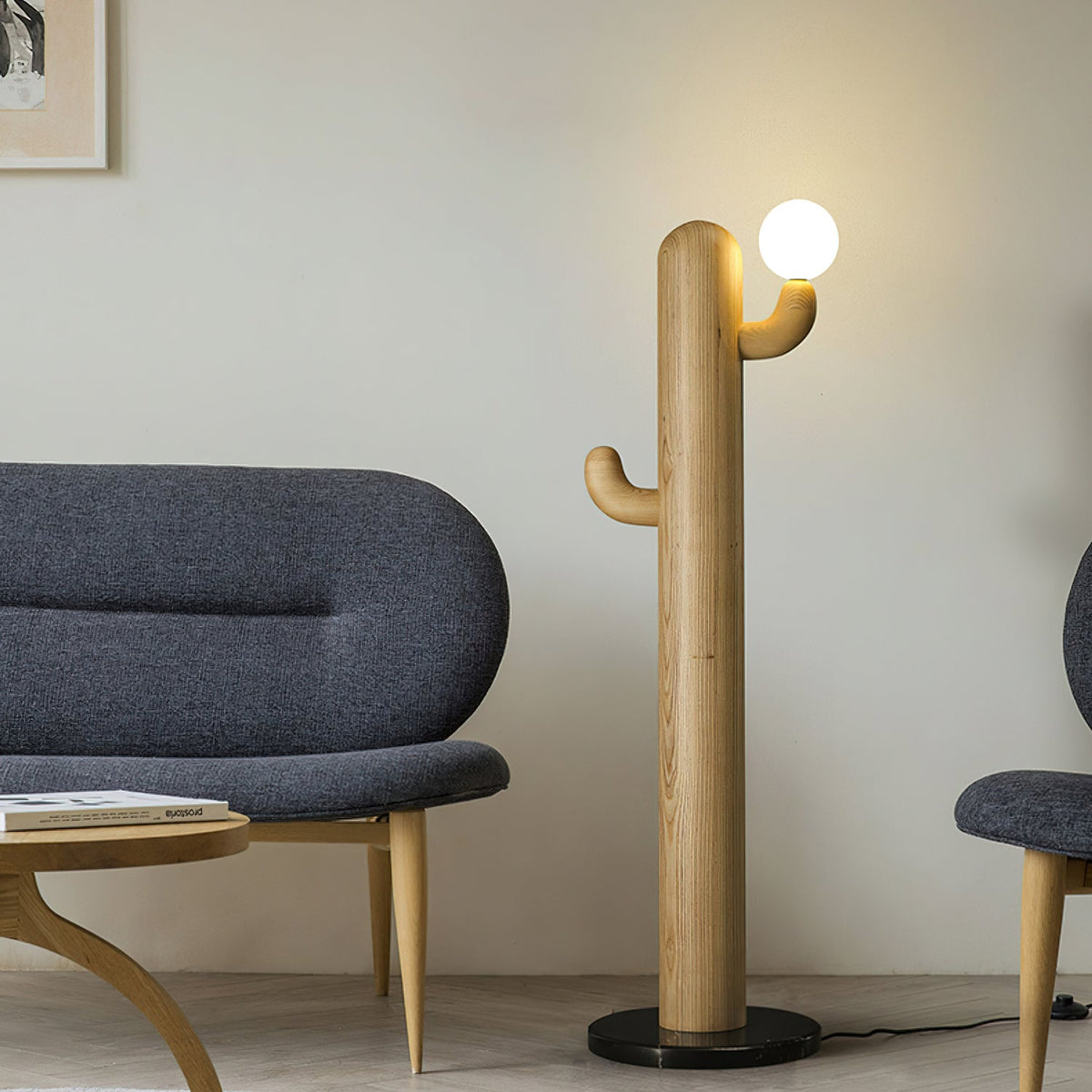 Blaze Cactus Houten vloerlamp