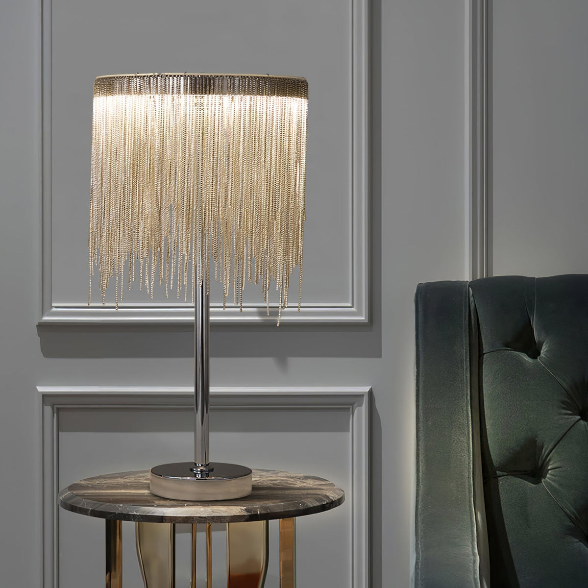 Cascade Cadena Tassel tafellamp