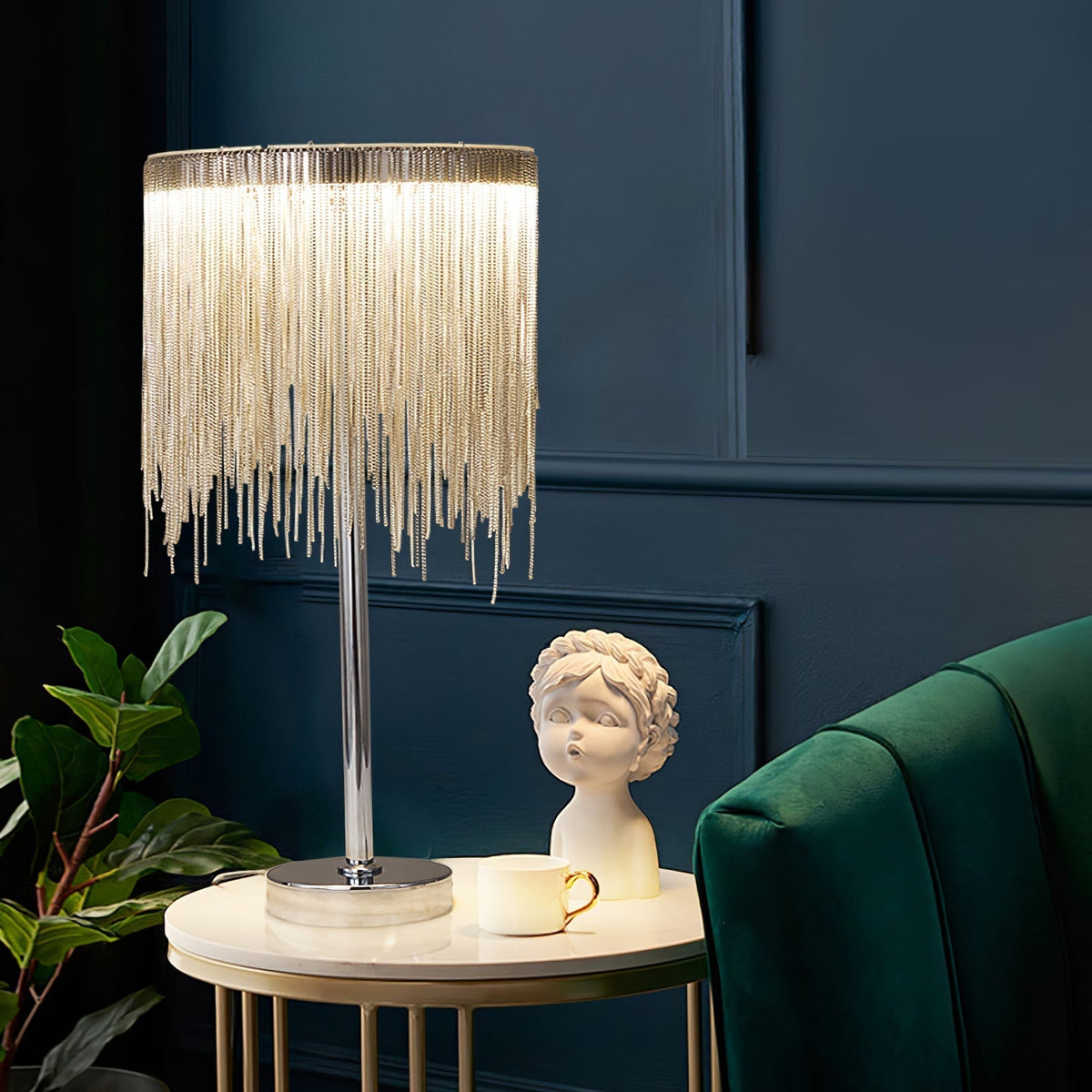 Cascade Cadena Tassel tafellamp