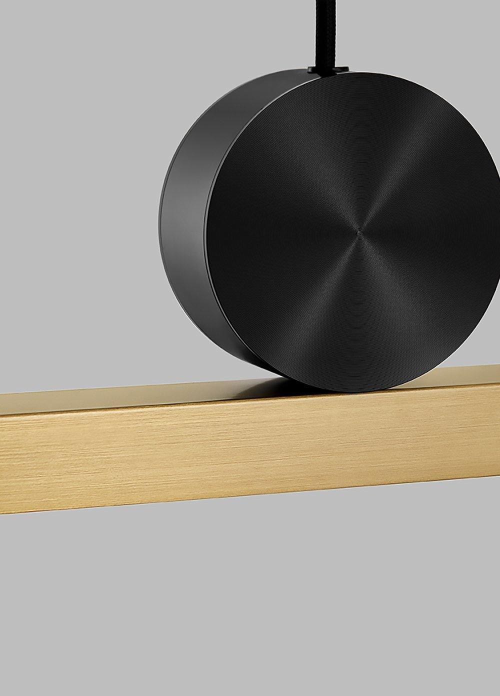 Firdes artistieke hanglamp van gepolijst messing