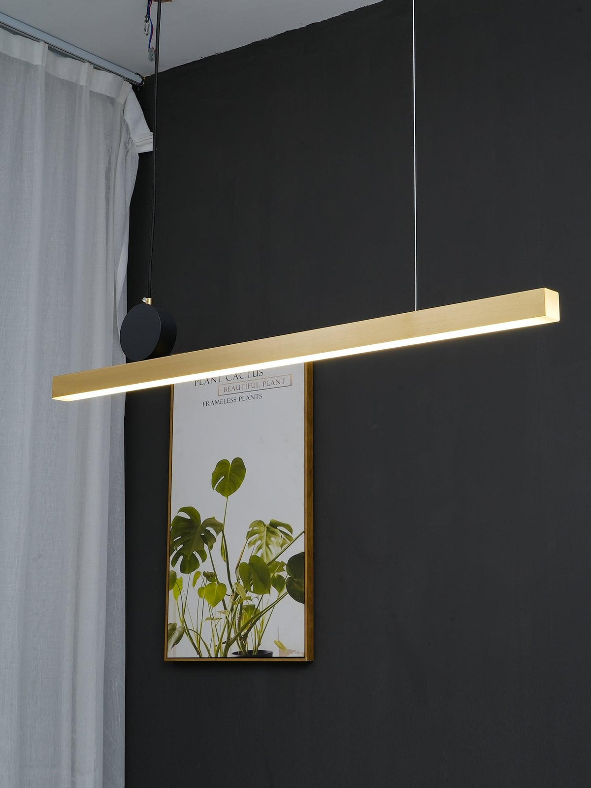 Firdes artistieke hanglamp van gepolijst messing