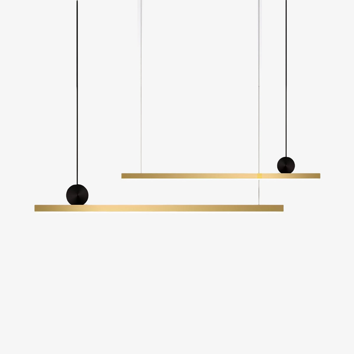 Firdes artistieke hanglamp van gepolijst messing