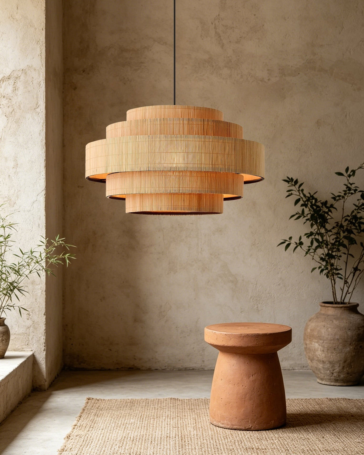 Calandra hanglamp van bamboe
