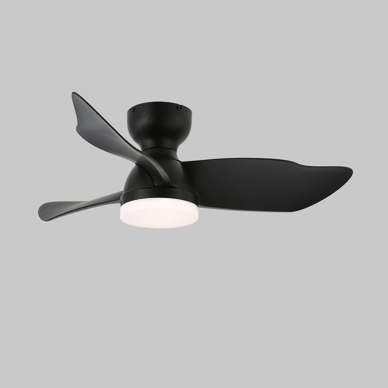 Mirella Silver hout plafondventilator met verlichting