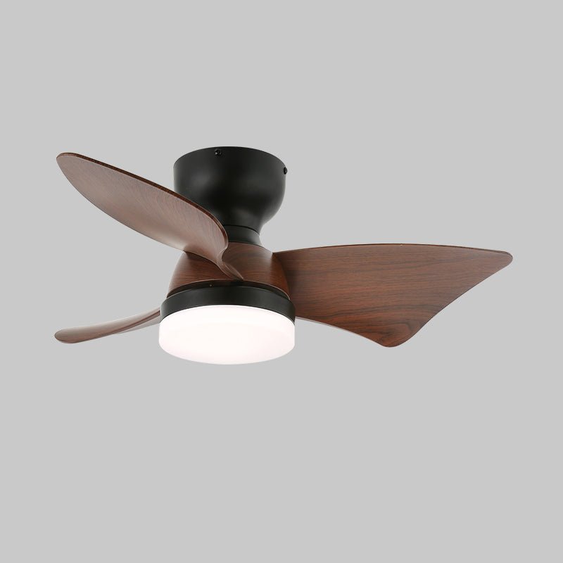 Mirella Silver hout plafondventilator met verlichting