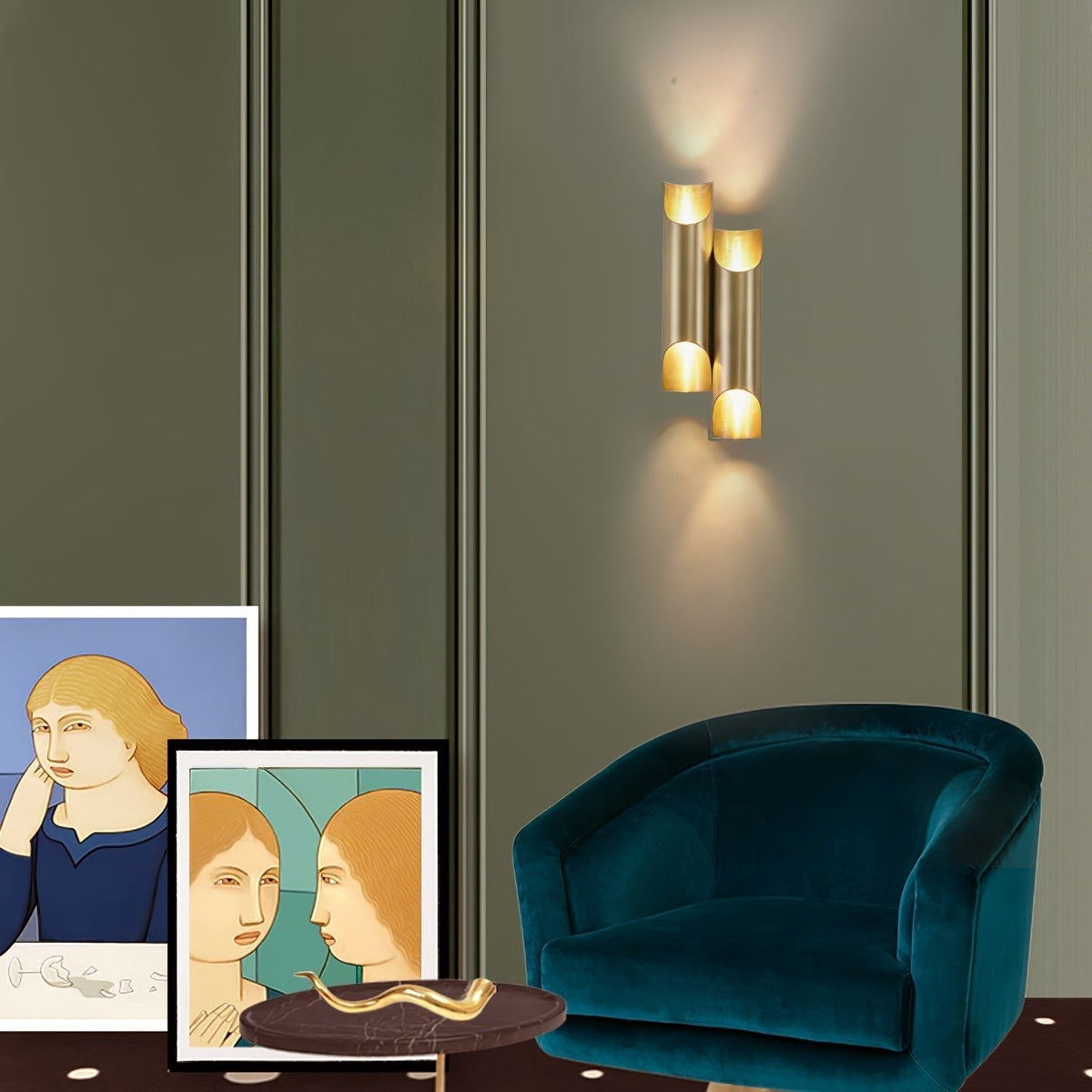 Zodoran traditionele messing wandlamp