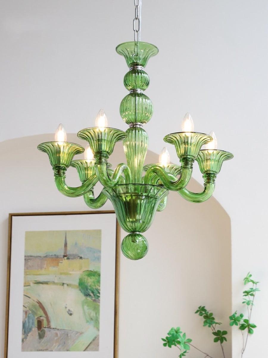 Vase kroonluchter Murano-glas exotisch