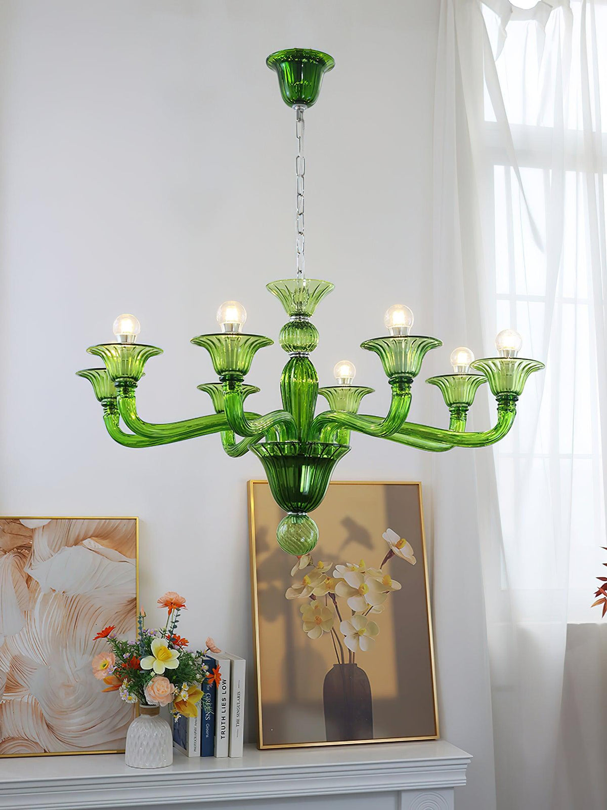 Vase kroonluchter Murano-glas exotisch