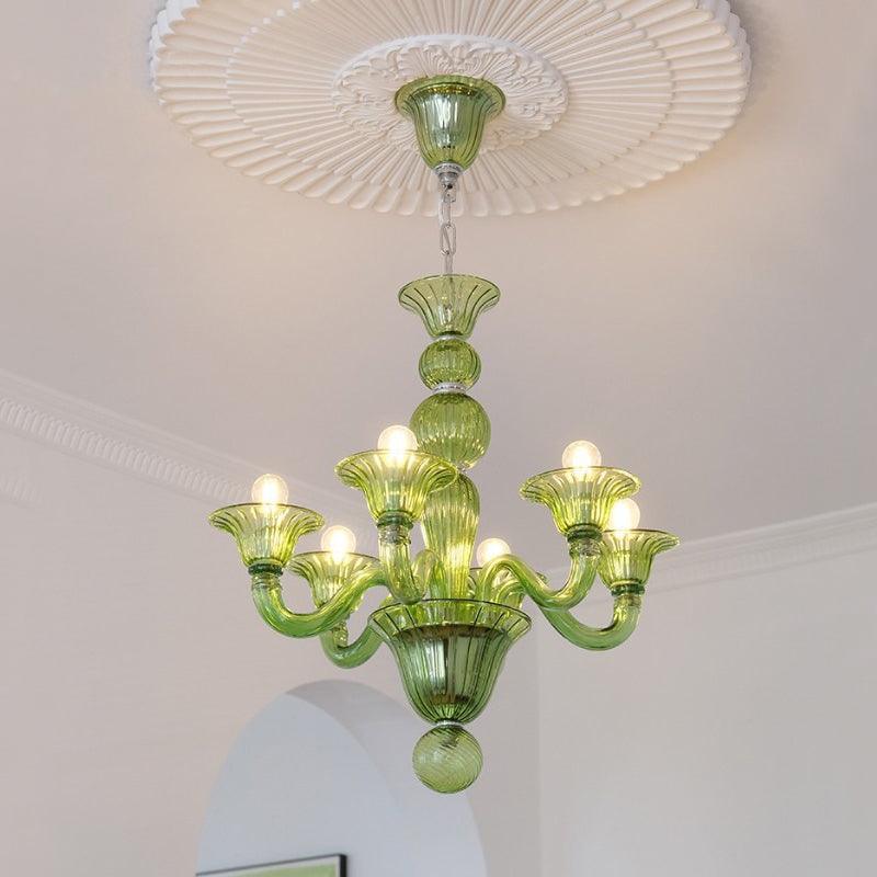 Vase kroonluchter Murano-glas exotisch