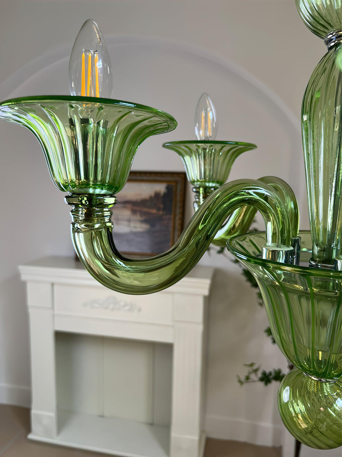 Vase kroonluchter Murano-glas exotisch