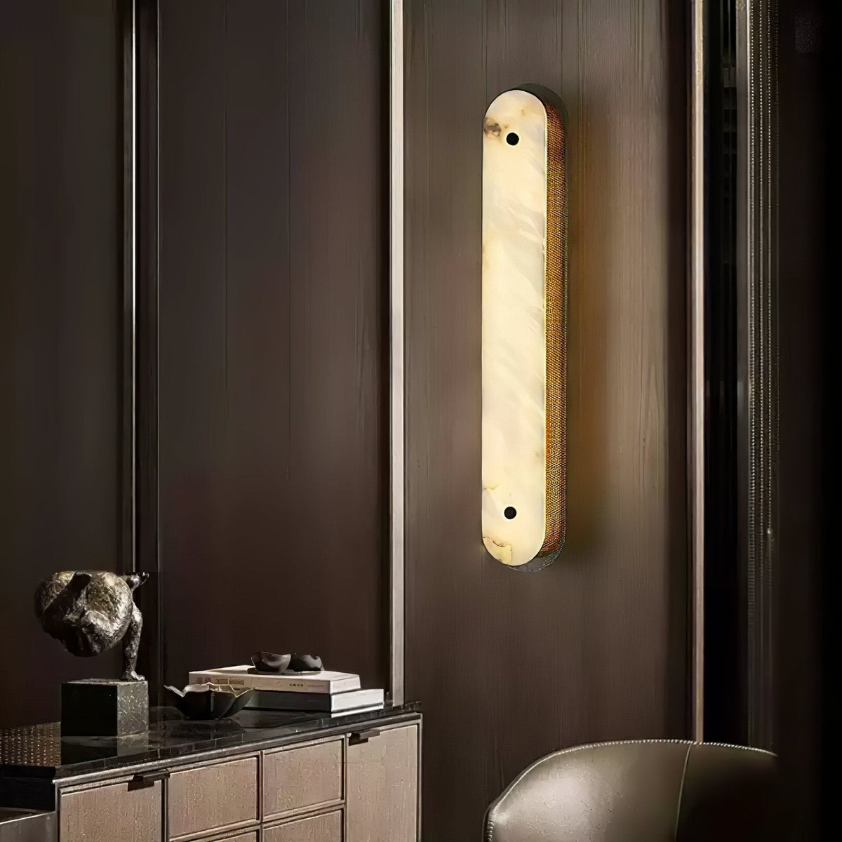 Erthee Lineair Albast Wandlamp