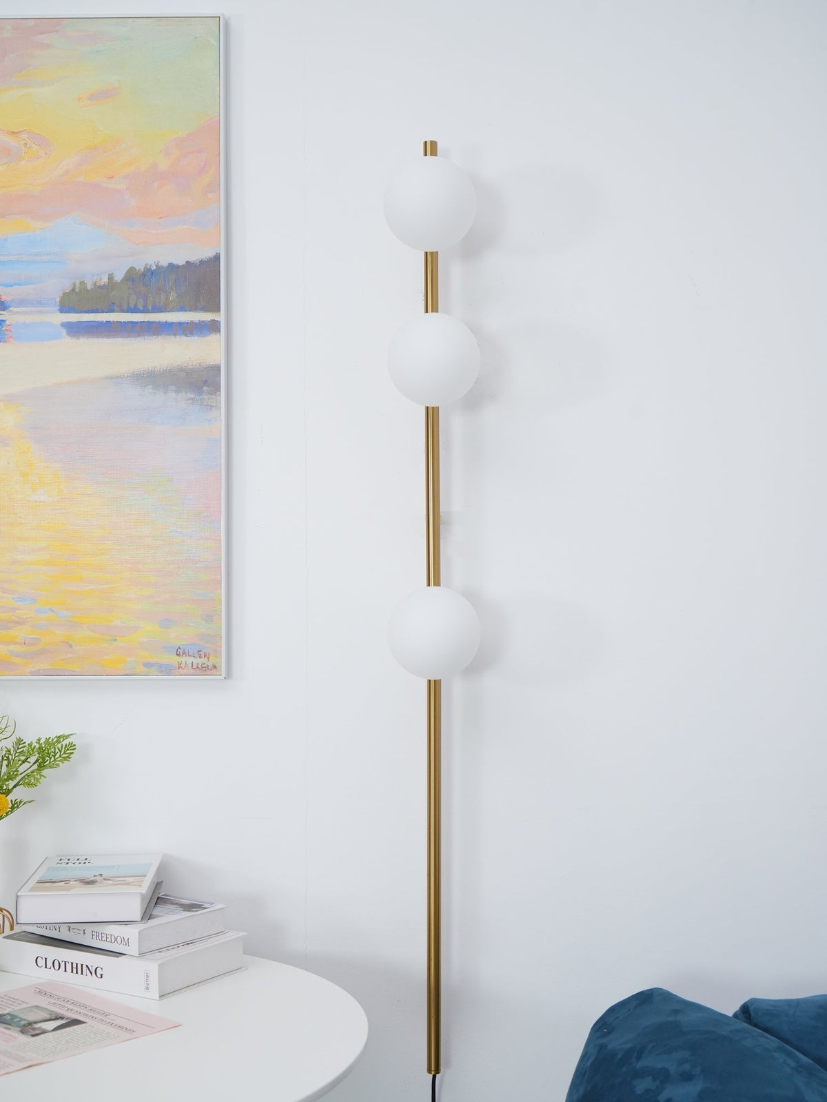 Ultheia Moderne minimalistische wandlamp met glazen 'candied balls'