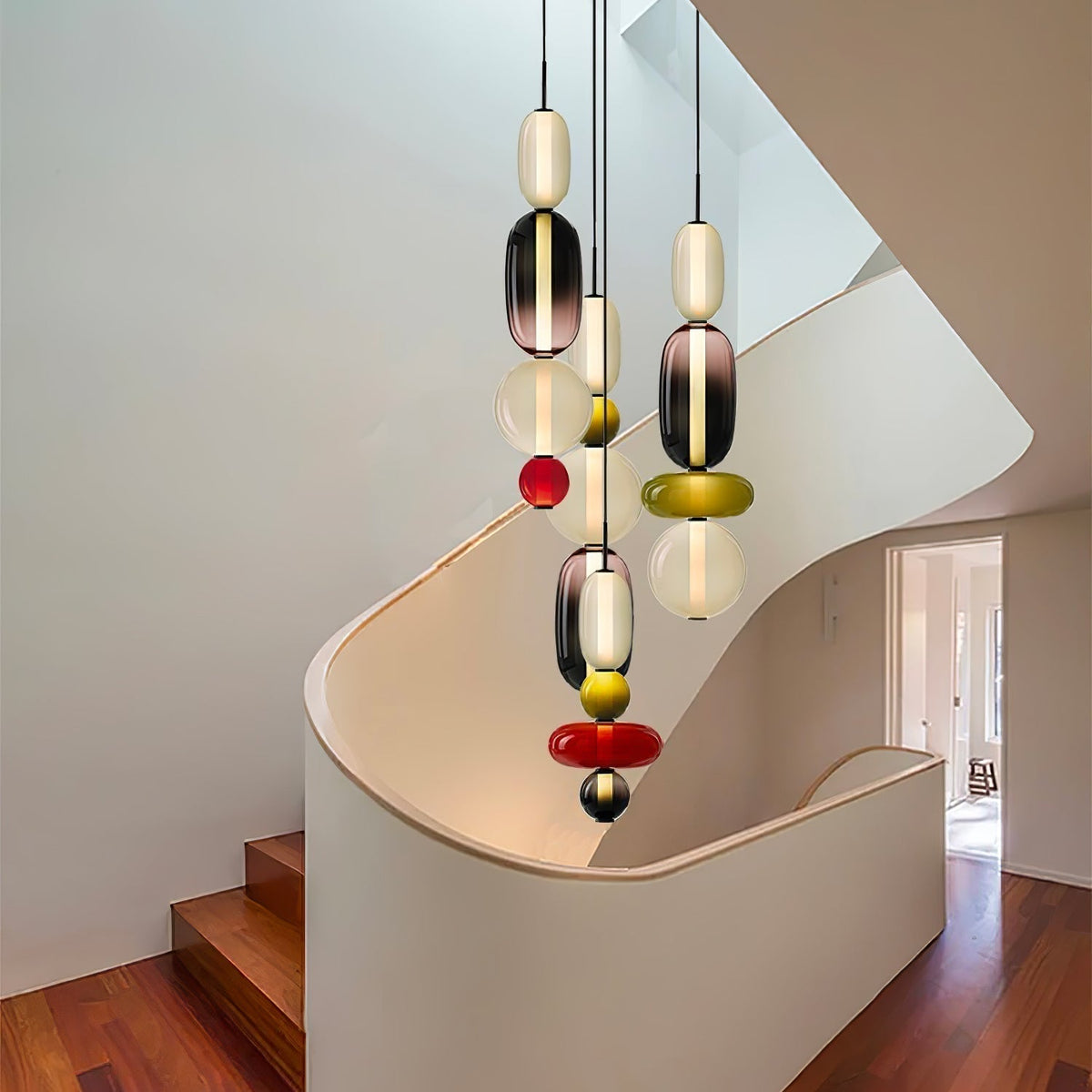 Daelen hanglamp van glas en acryl