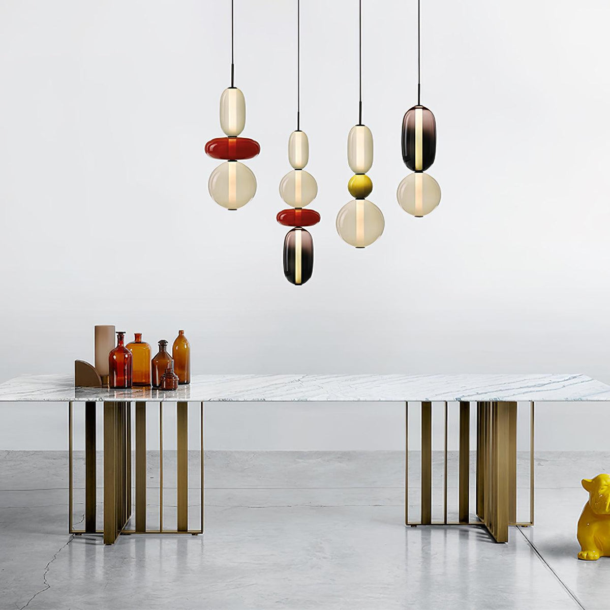 Daelen hanglamp van glas en acryl