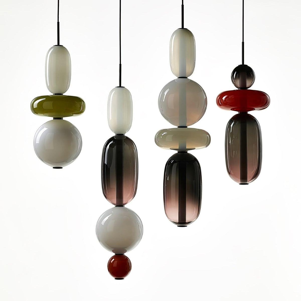 Daelen hanglamp van glas en acryl