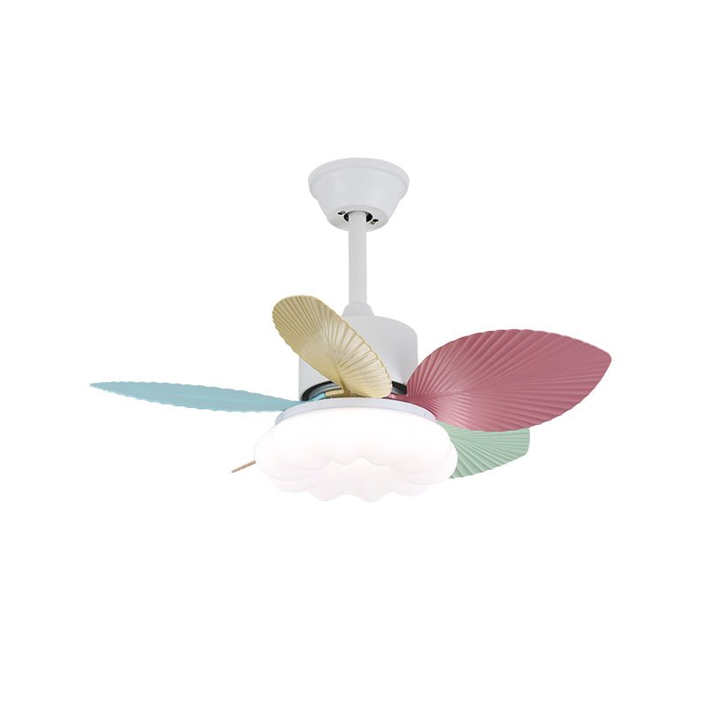 Celoia kleurrijke plafondventilator met verlichting van glas